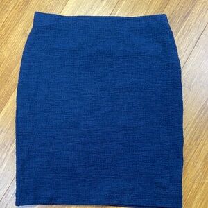 Ann Taylor Knit Navy Blue Pencil Skirt size Small
